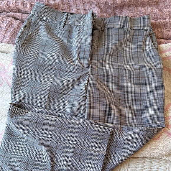 Express Pants - Express Gray Plaid Trousers